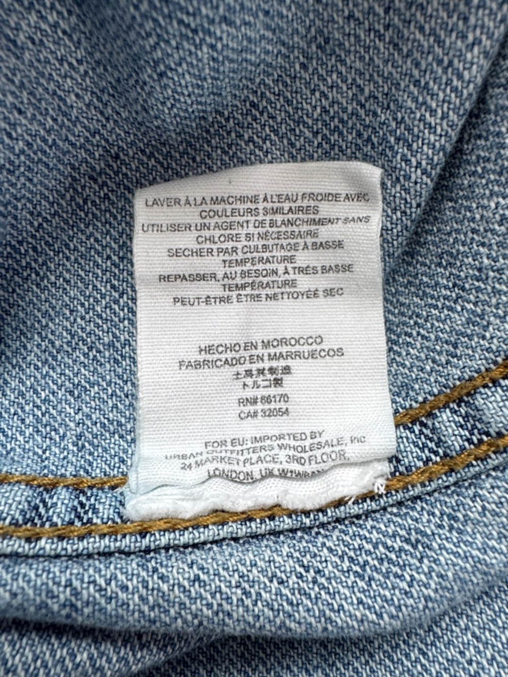 Free People Ramona Oversized Denim Trucker Jean Blue Distressed Small - Picture 10 of 11